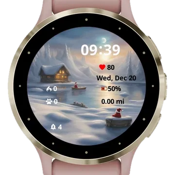 North Pole Serenity Garmin watch face preview