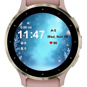 Norway in Winter Garmin watch face preview