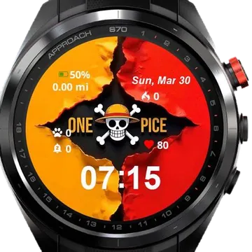 One or Piece Garmin watch face preview