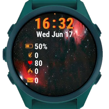 Orion Nebula Surroundings Garmin watch face preview