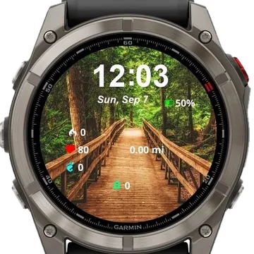 Outdoors Garmin watch face preview