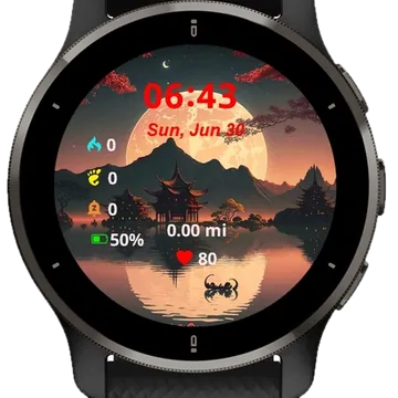Painting New Scene Garmin watch face preview