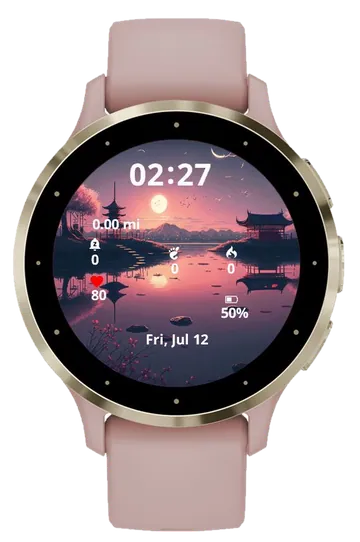 Painting Sunset Garmin watch face preview