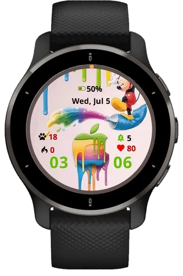 Painting Garmin watch face preview
