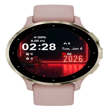 Palm Tree Middle Garmin watch face preview