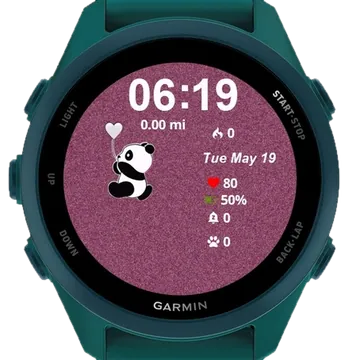 Panda Bear Garmin watch face preview