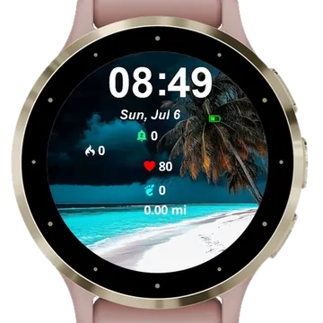 Paradise Under Threat Garmin watch face preview