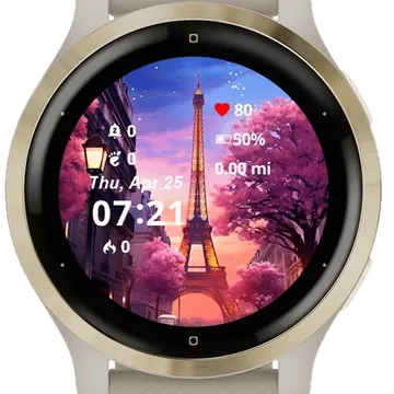 Paris Pinnacle Wallpaper Garmin watch face preview