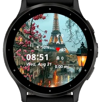 Paris Garmin watch face preview