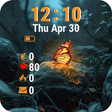 Park Bench Lights Garmin watch face preview