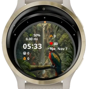 Parrot Garmin watch face preview