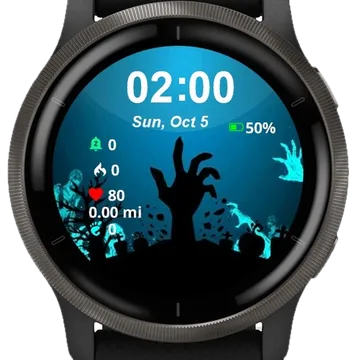 Party Ghosts Garmin watch face preview