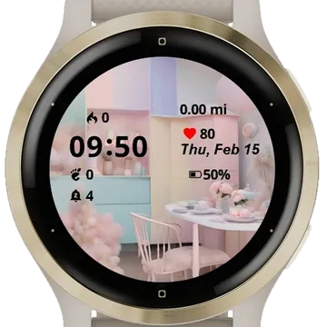 Pastel Splendor Garmin watch face preview