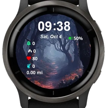 Path Pumpkins Garmin watch face preview