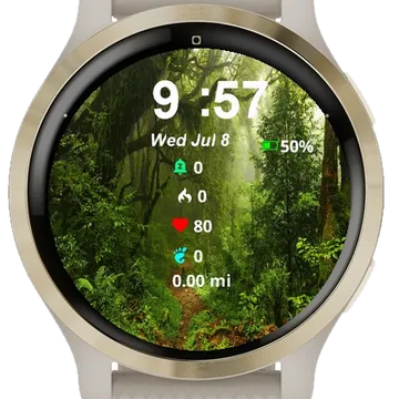Path Through Jungle Garmin watch face preview