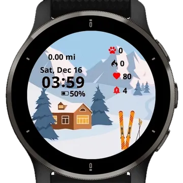 Paysage Winter Garmin watch face preview