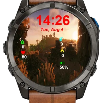 Picture Sunset Garmin watch face preview