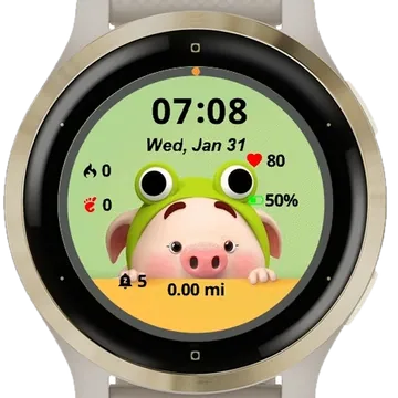 Pig Garmin watch face preview