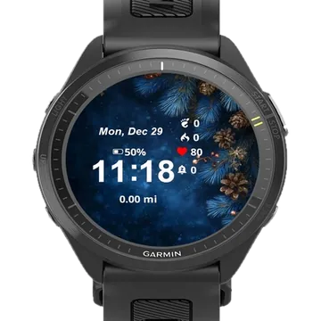 Pine Branches Pine Garmin watch face preview