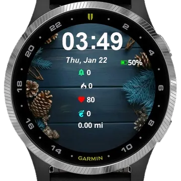 Pine Cones Cones Garmin watch face preview