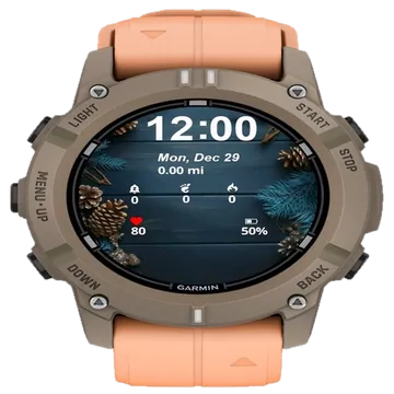 Pine Cones Garmin watch face preview