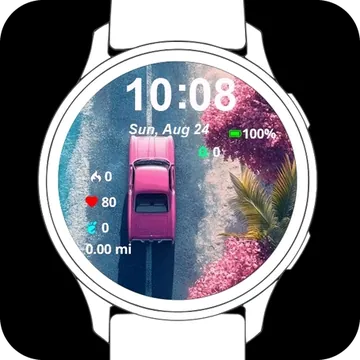 Pink Escape Garmin watch face preview