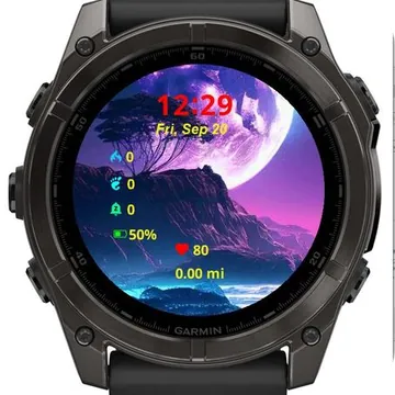 Pink Moon Garmin watch face preview
