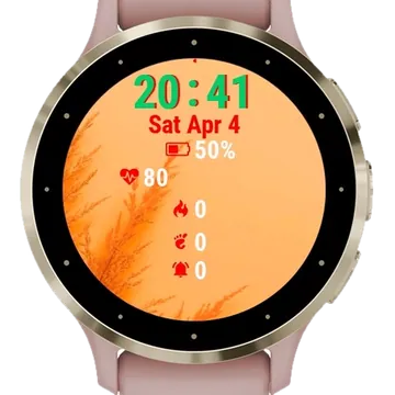 Plant Long Stems Middle Garmin watch face preview
