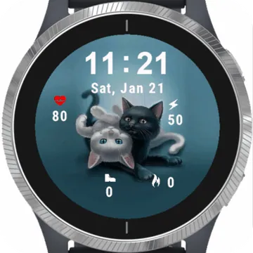 Play Cat Garmin watch face preview