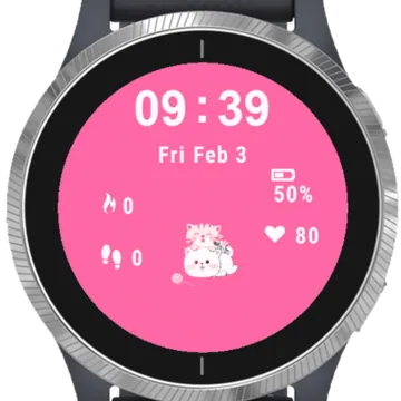 Play Cats Garmin watch face preview