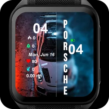 Porsche Garmin watch face preview
