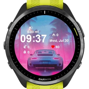 Porsche Garmin watch face preview