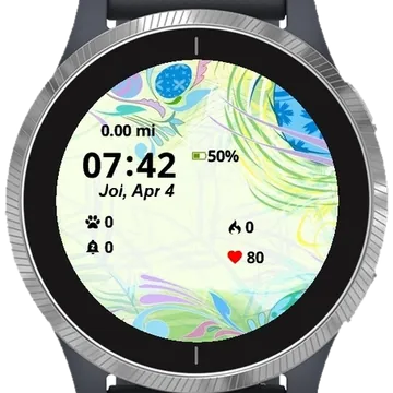 Portrait Eggs Garmin watch face preview