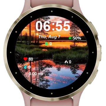 Portrait Landscape Garmin watch face preview