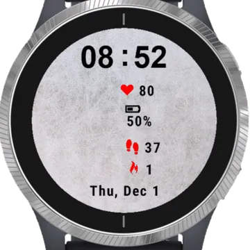 Portrait Winter Garmin watch face preview