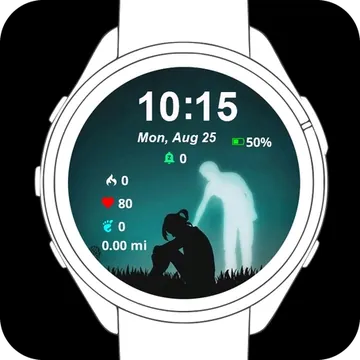 Presence in Absence Garmin watch face preview
