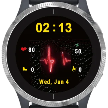 Pulse Heart Garmin watch face preview
