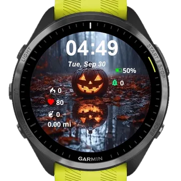 Pumpkin Forest Garmin watch face preview
