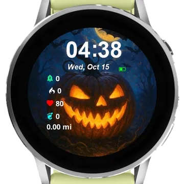 Pumpkin Halloween Garmin watch face preview