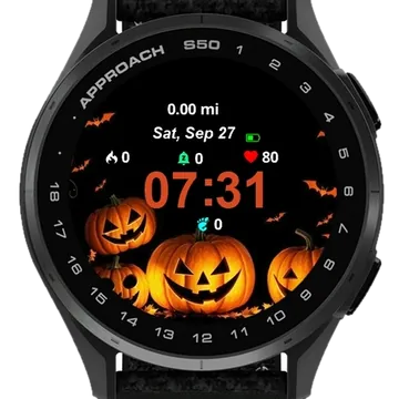 Pumpkins Garmin watch face preview