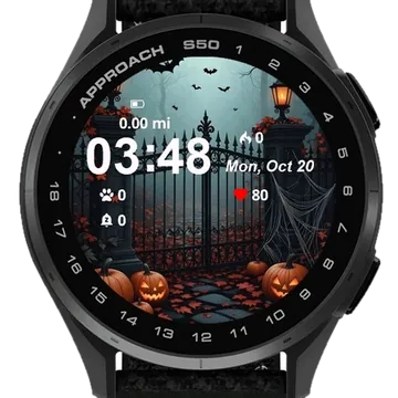 Pumpkins Halloween Garmin watch face preview