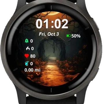 Pumpkins Shadows Garmin watch face preview