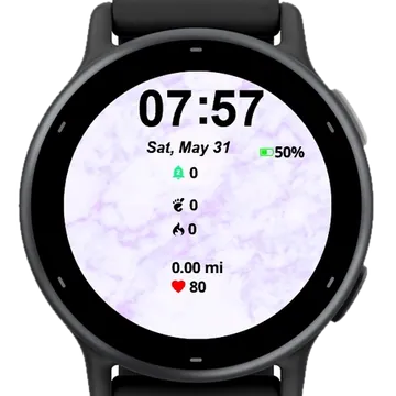 Purple Marble Garmin watch face preview