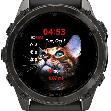 Pussy Cat Garmin watch face preview