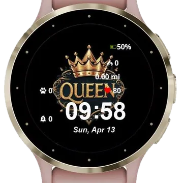 Queen Garmin watch face preview
