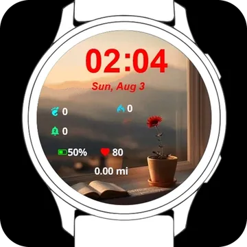 Quiet Morning Garmin watch face preview
