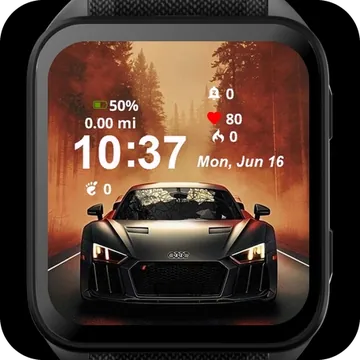 R8 Garmin watch face preview