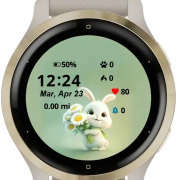 Rabbit Garmin watch face preview