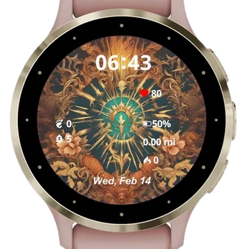 Radiant Revival Garmin watch face preview