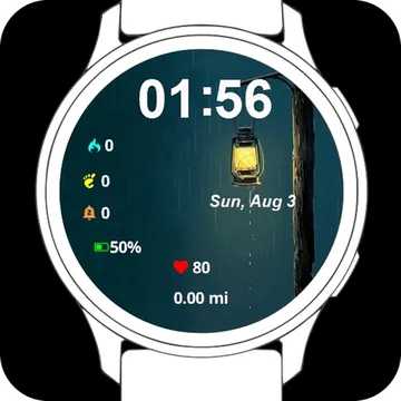 Rain Light Garmin watch face preview